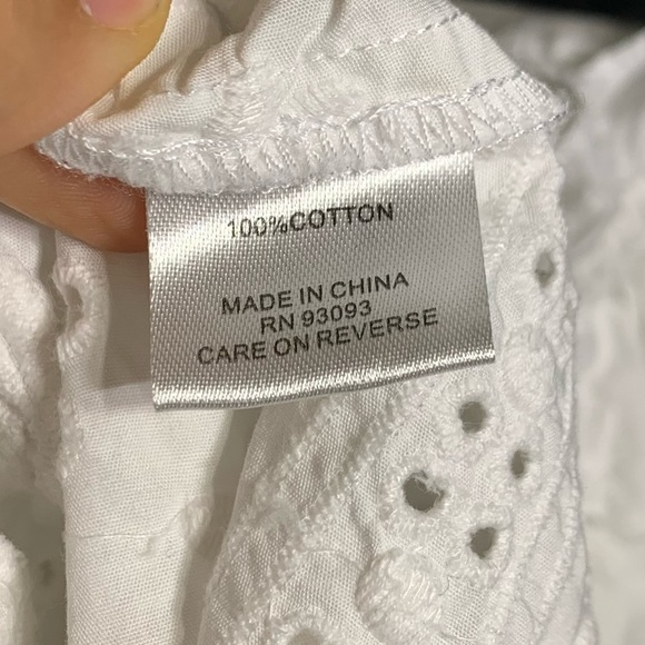 Tyler Boe Carrie Eyelet Topper Off Shoulder Blouse - Picture 7 of 7